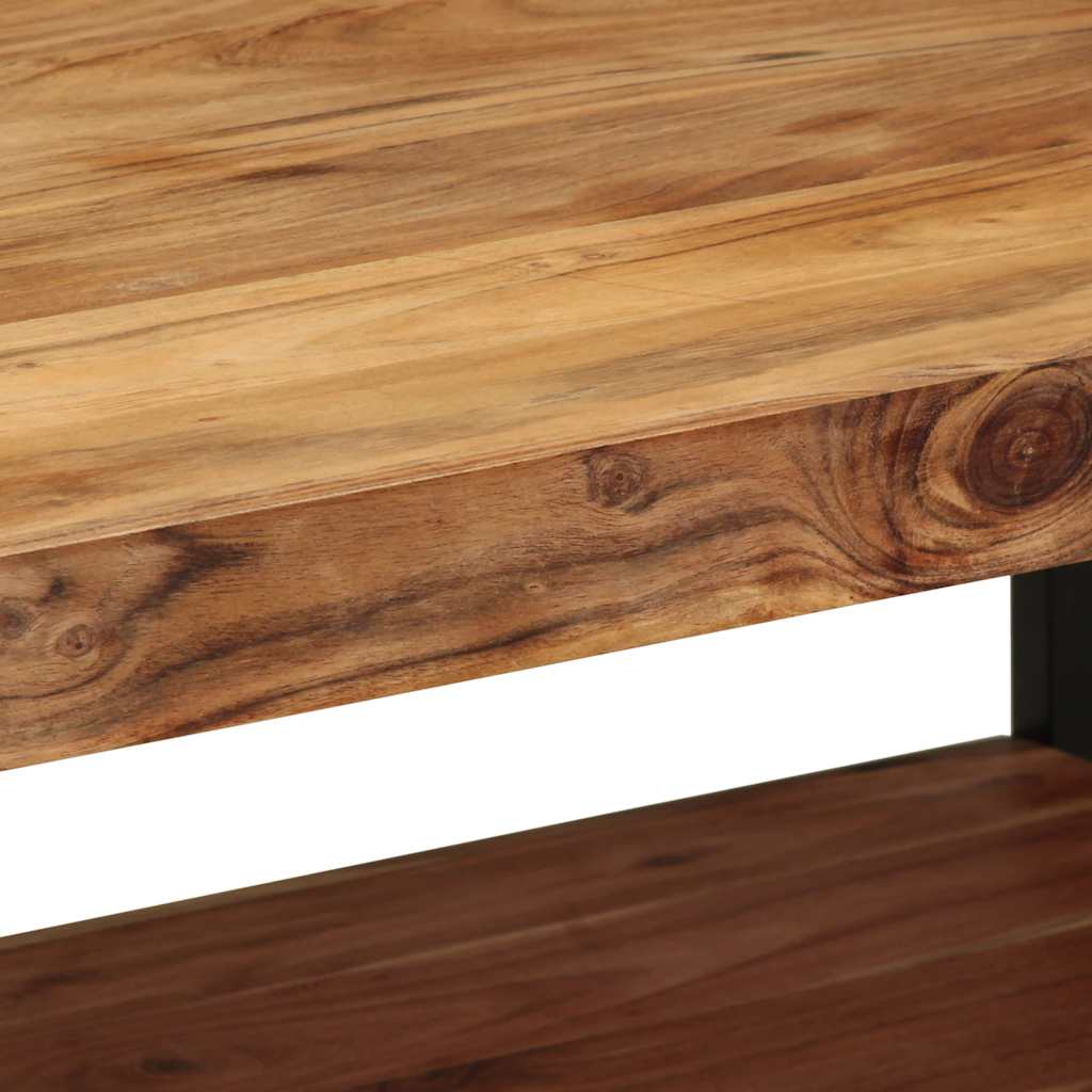 Tavolino da Salotto 90x50x38 cm Legno Massello di Acacia | homemem39
