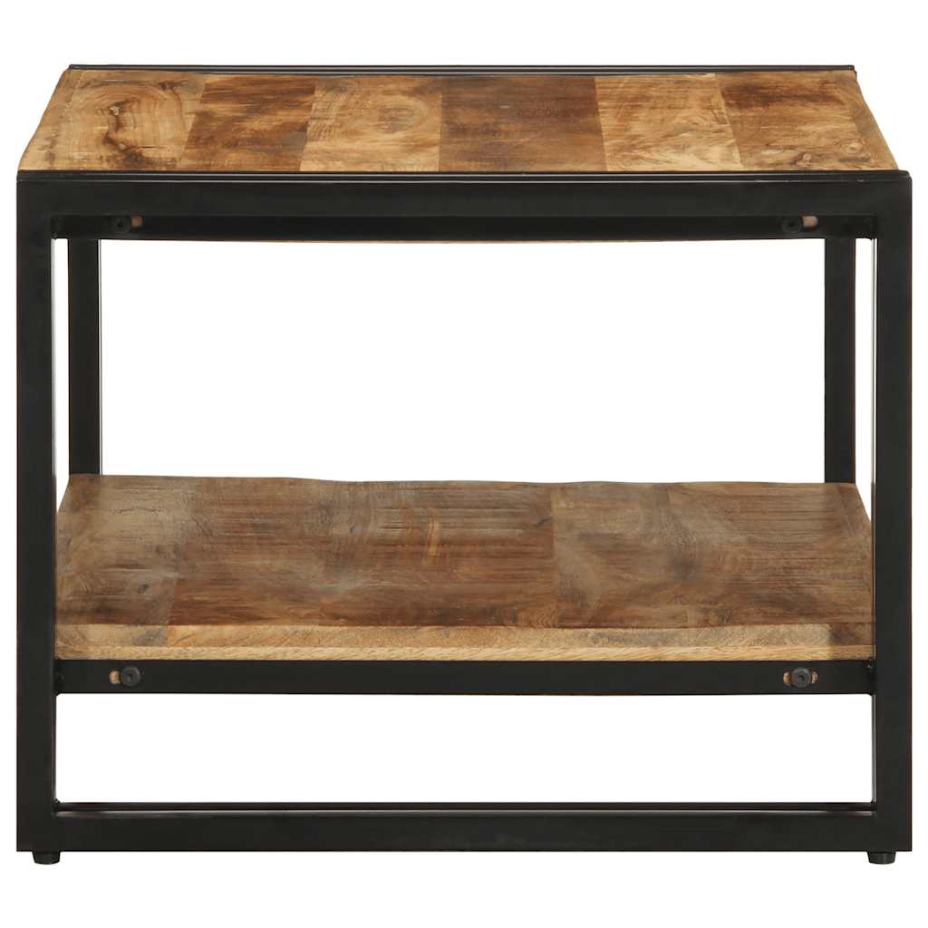 Tavolino 70x50x38 cm in Legno Massello di Mango Grezzo | homemem39
