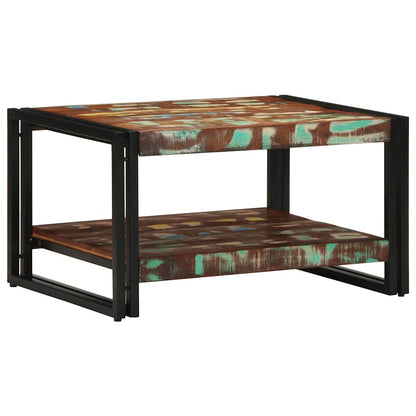 Tavolino Salotto Multicolore 70x50x38cm Legno Massello Recupero | homemem39