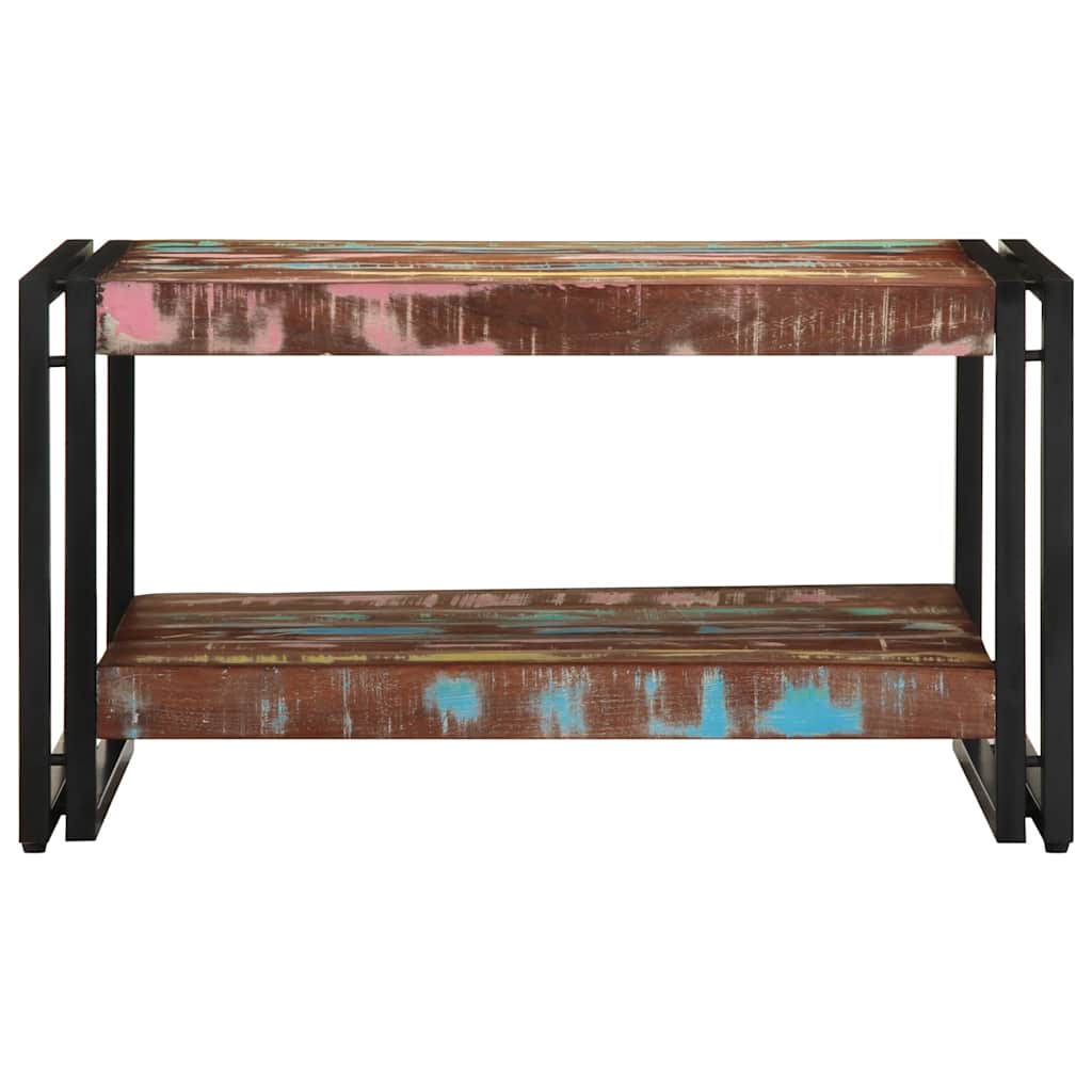 Tavolino Salotto Multicolore 70x50x38cm Legno Massello Recupero | homemem39