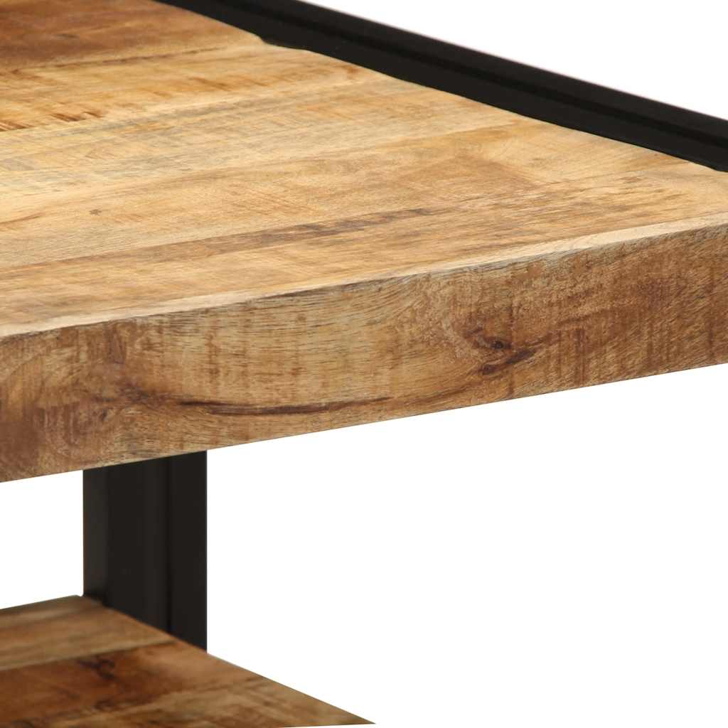 Tavolino da Salotto 50x50x38 cm Legno Massello di Mango Grezzo | homemem39