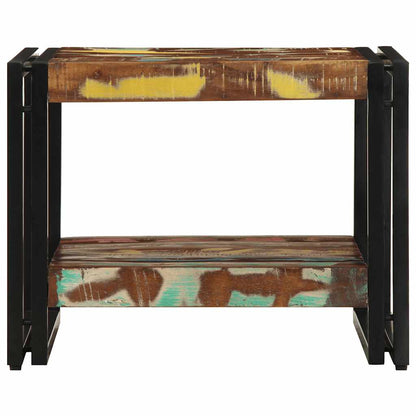 Tavolino Salotto Multicolore 50x50x38cm Legno Massello Recupero | homemem39