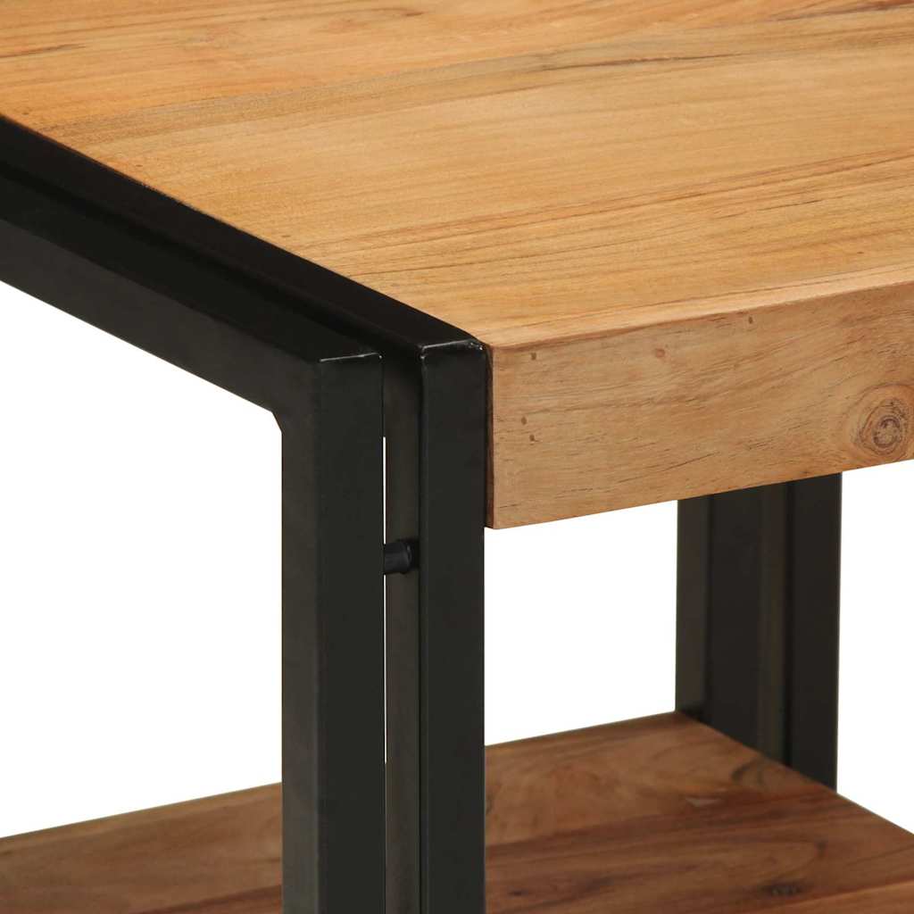 Tavolino da salotto 40 x 40 x 38 cm Legno di Acacia Massello | homemem39