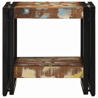 Tavolino da salotto 40 x 40 x 38 cm Legno Recuperato Massello | homemem39