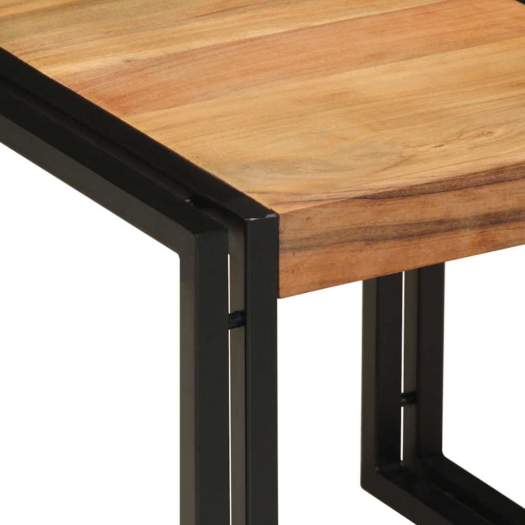 Tavolino da salotto 40 x 40 x 38 cm Legno di Acacia Massello | homemem39