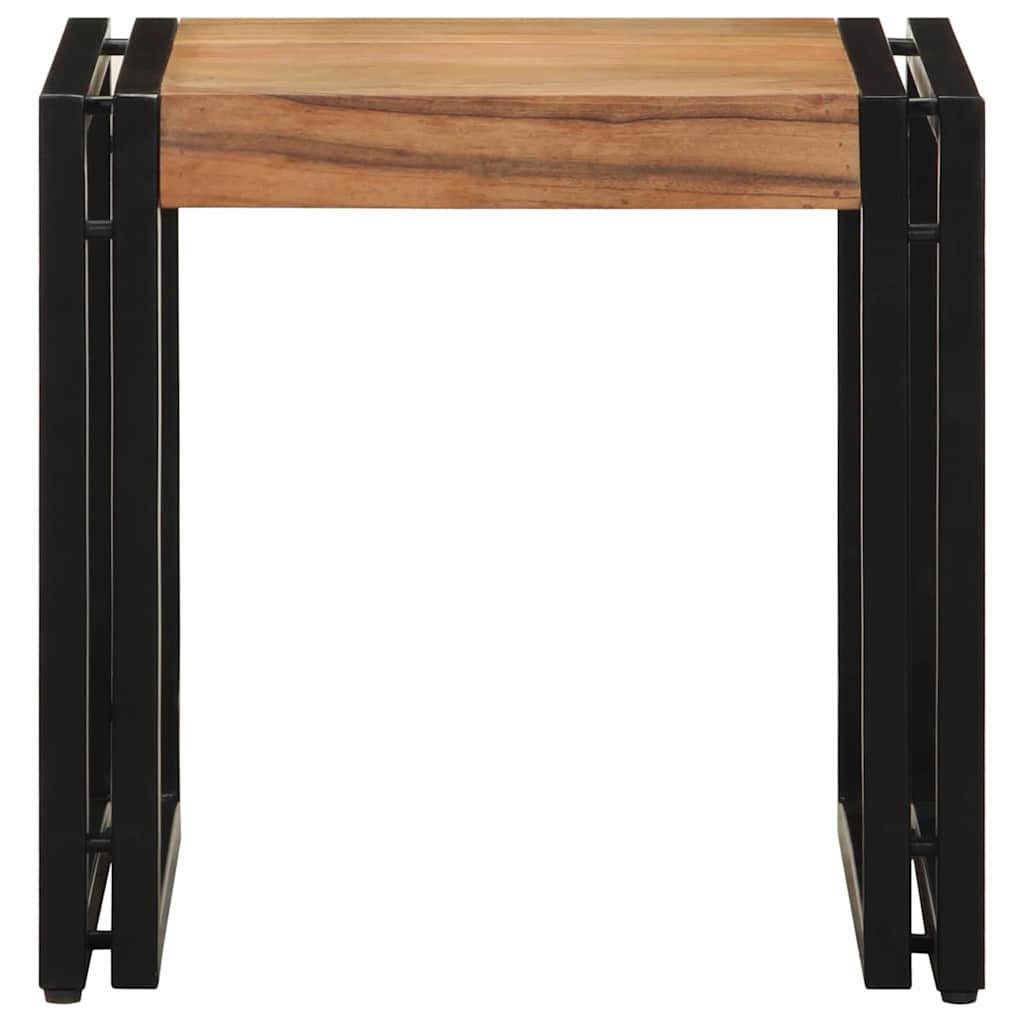 Tavolino da salotto 40 x 40 x 38 cm Legno di Acacia Massello | homemem39