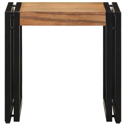 Tavolino da salotto 40 x 40 x 38 cm Legno di Acacia Massello | homemem39