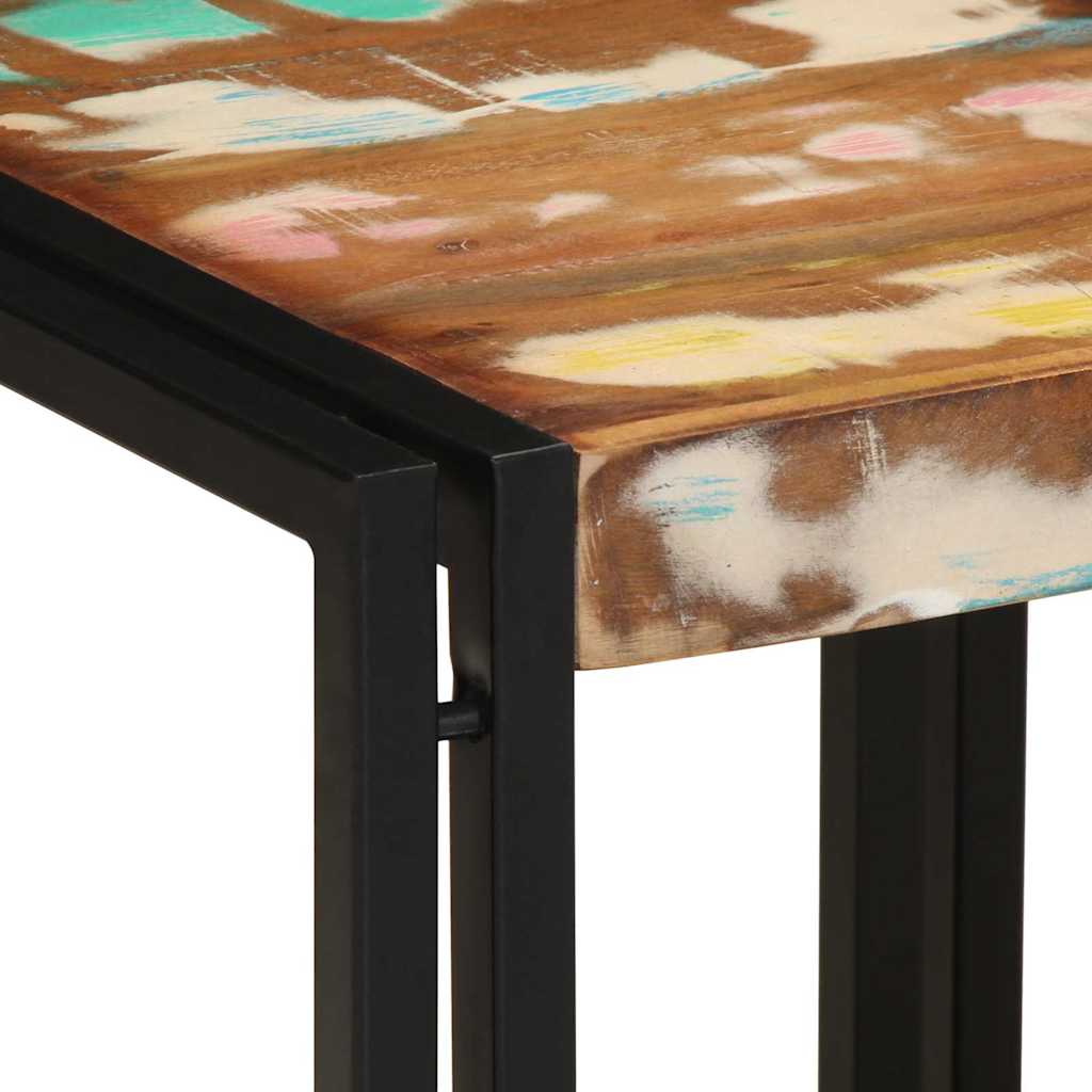 Tavolino da salotto 40 x 40 x 38 cm Legno Recuperato Massello | homemem39
