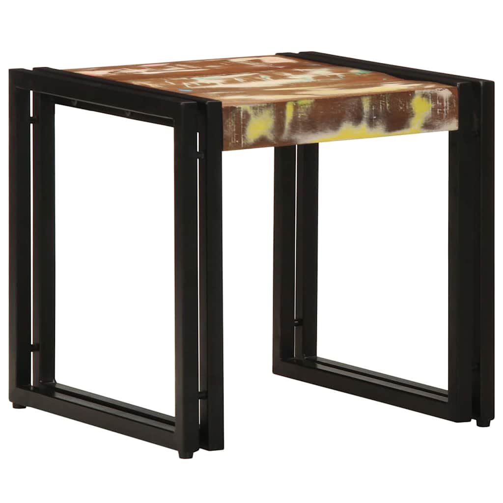 Tavolino da salotto 40 x 40 x 38 cm Legno Recuperato Massello | homemem39
