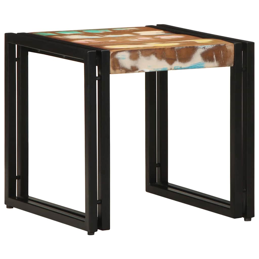 Tavolino da salotto 40 x 40 x 38 cm Legno Recuperato Massello | homemem39