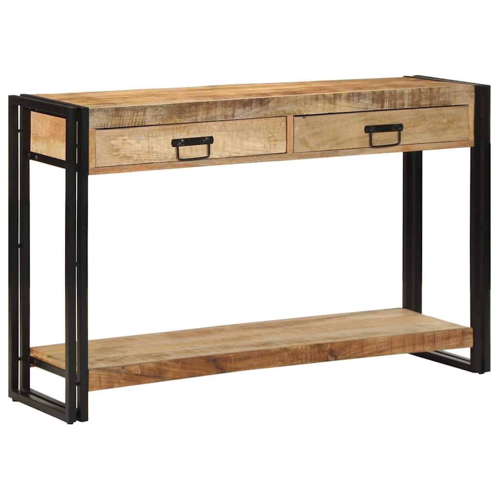 Tavolo consolle con cassetto Marrone Legno di mango massello | homemem39
