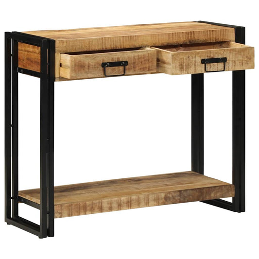 Tavolo consolle Marrone 90 x 33 x 75 cm Legno di mango massello | homemem39