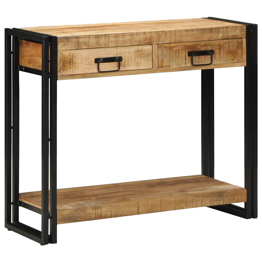 Tavolo consolle Marrone 90 x 33 x 75 cm Legno di mango massello | homemem39