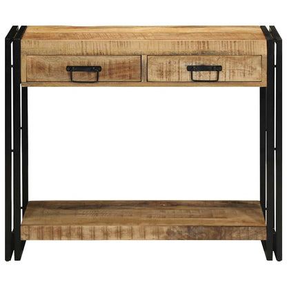 Tavolo consolle Marrone 90 x 33 x 75 cm Legno di mango massello | homemem39