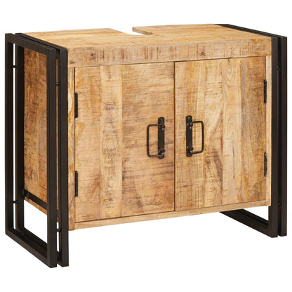 Armadio sottolavello con porta Marrone Legno di mango massello | homemem39