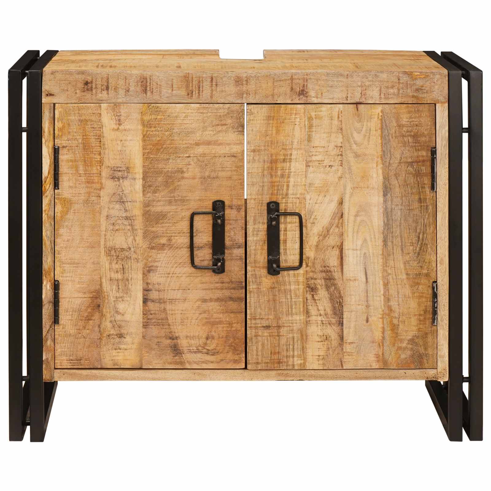 Armadio sottolavello con porta Marrone Legno di mango massello | homemem39