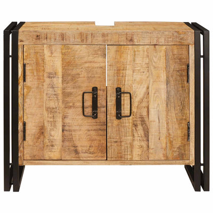 Armadio sottolavello con porta Marrone Legno di mango massello | homemem39