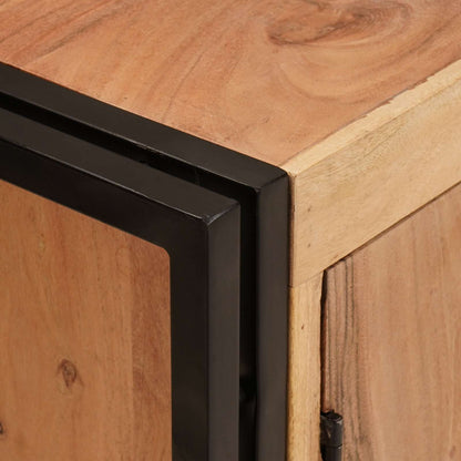 Armadio sottolavello con porta Marrone Legno di Acacia Massello | homemem39