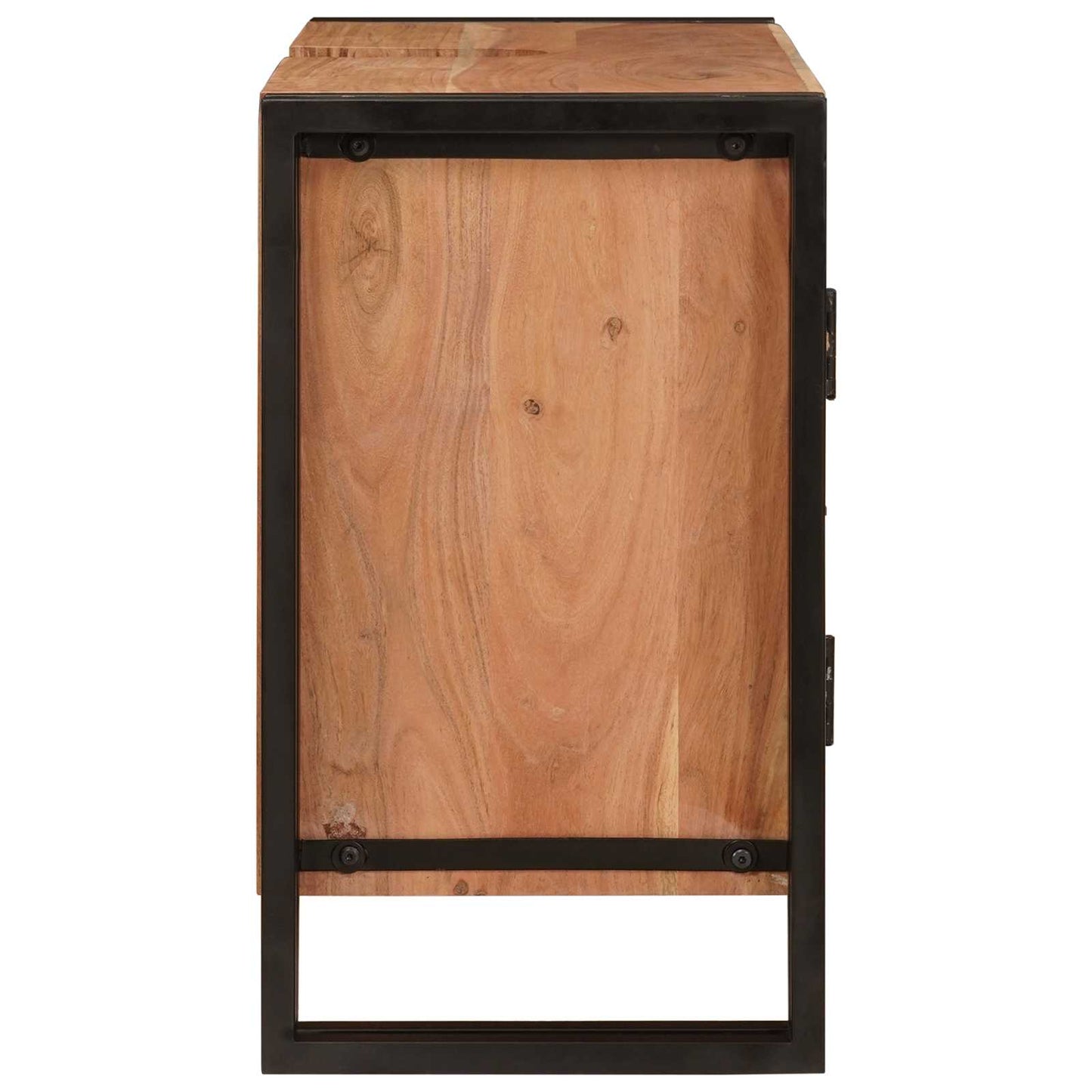 Armadio sottolavello con porta Marrone Legno di Acacia Massello | homemem39
