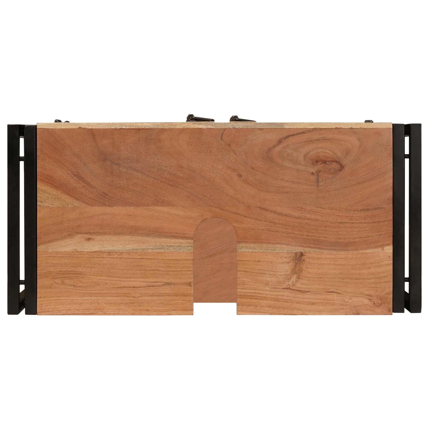 Armadio sottolavello con porta Marrone Legno di Acacia Massello | homemem39