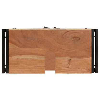 Armadio sottolavello con porta Marrone Legno di Acacia Massello | homemem39