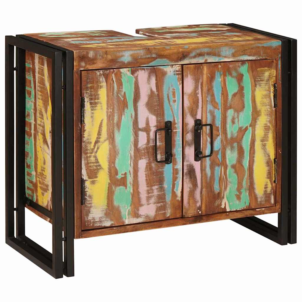 Armadio sottolavello Multicolore Legno Recuperato Massello | homemem39