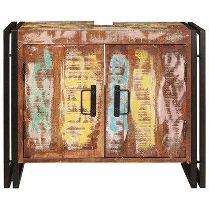 Armadio sottolavello Multicolore Legno Recuperato Massello | homemem39