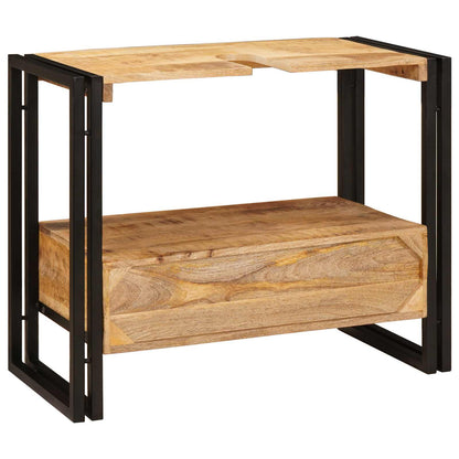 Armadio da bagno con cassetto Marrone Legno di mango massello | homemem39