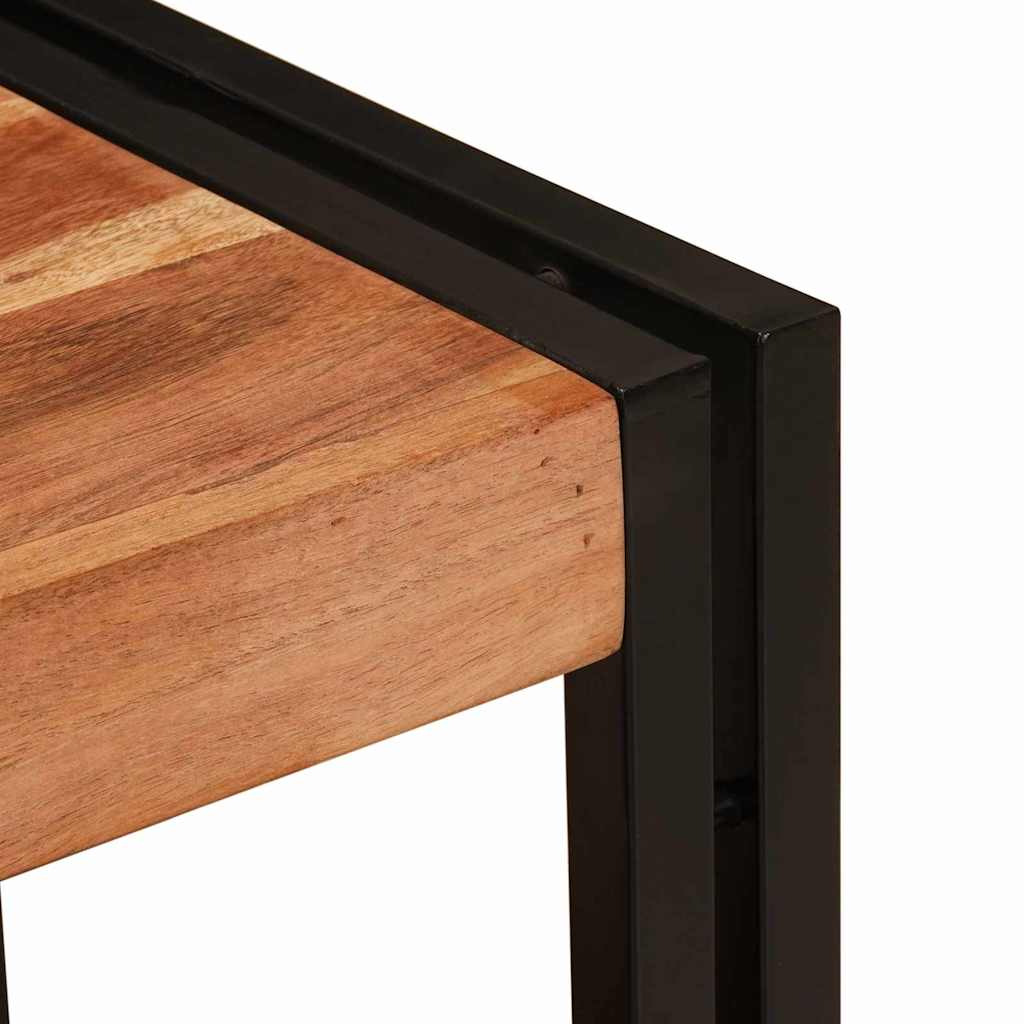 Armadio da bagno con cassetto Marrone Legno di Acacia Massello