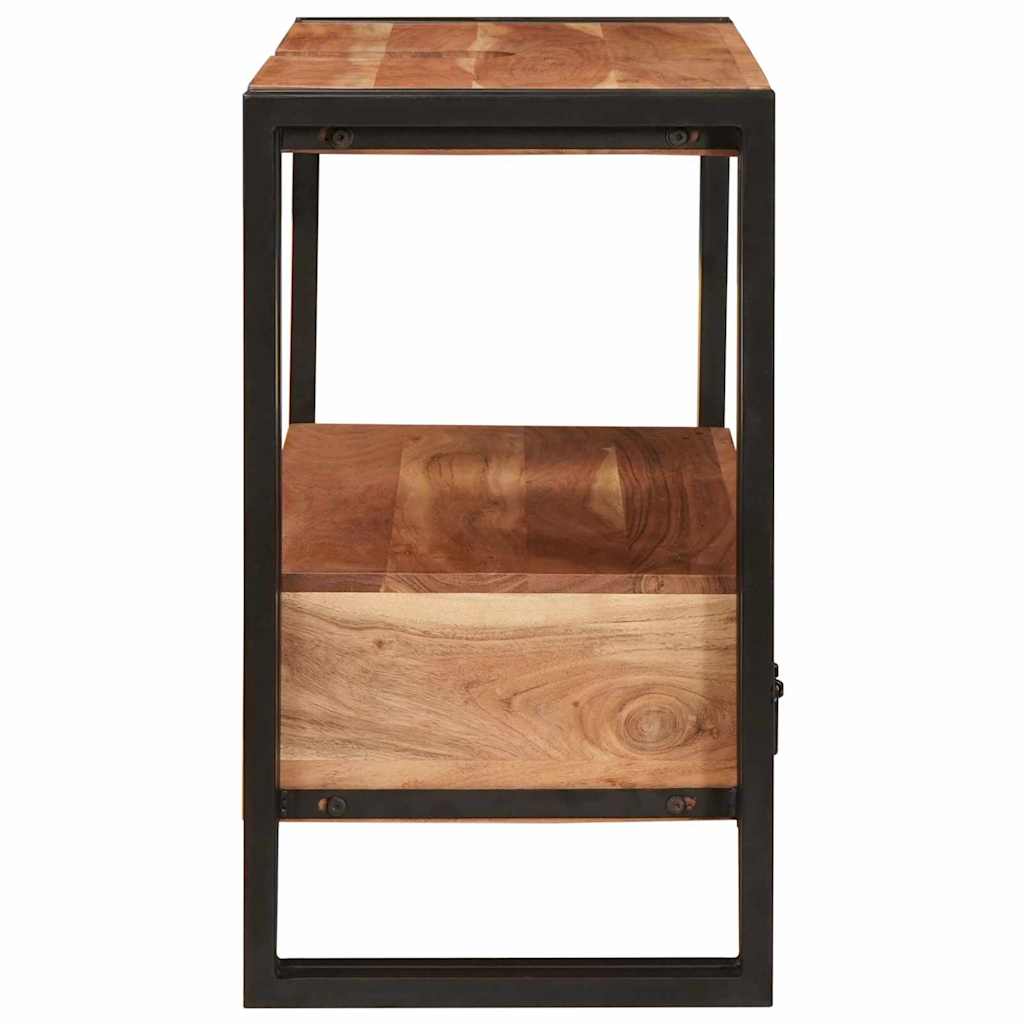Armadio da bagno con cassetto Marrone Legno di Acacia Massello | homemem39