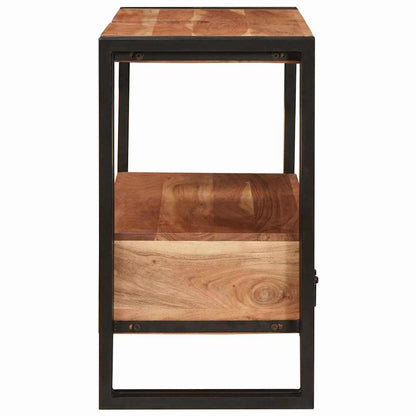 Armadio da bagno con cassetto Marrone Legno di Acacia Massello | homemem39
