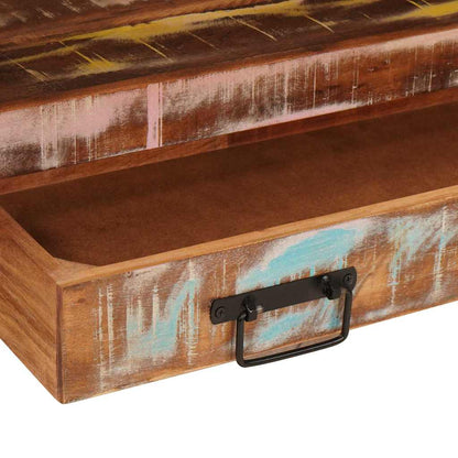 Armadio da bagno Multicolore Legno Recuperato Massello