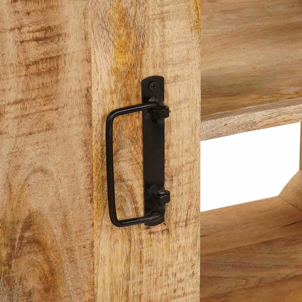 Armadio sottolavello con porta Marrone Legno di mango massello