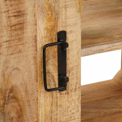 Armadio sottolavello con porta Marrone Legno di mango massello