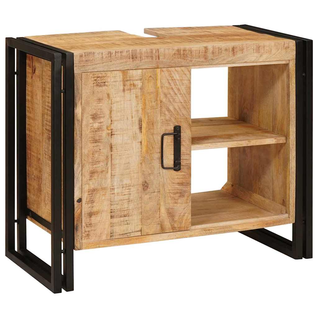 Armadio sottolavello con porta Marrone Legno di mango massello | homemem39