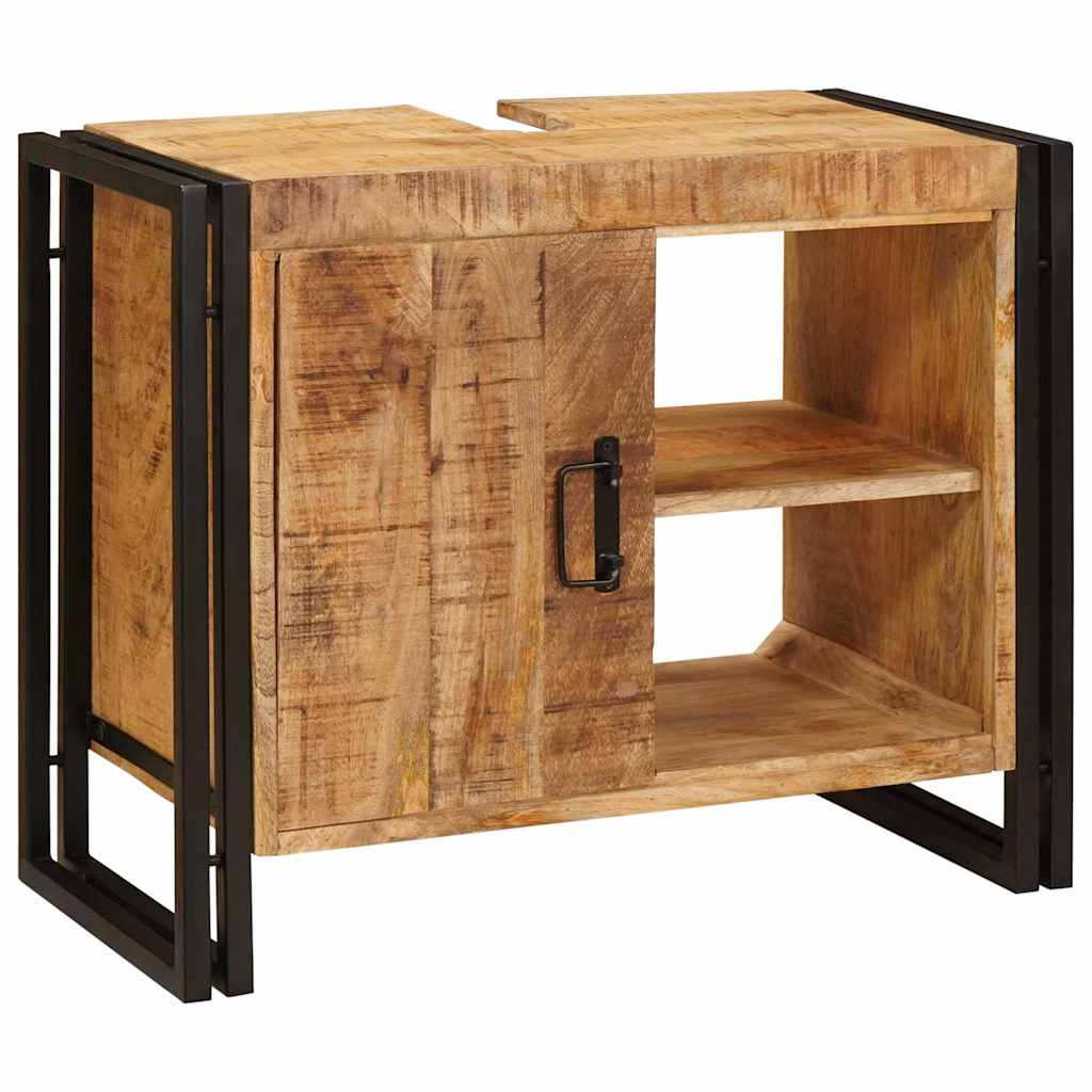 Armadio sottolavello con porta Marrone Legno di mango massello | homemem39