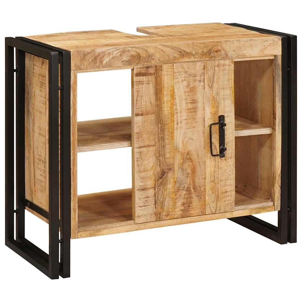 Armadio sottolavello con porta Marrone Legno di mango massello | homemem39
