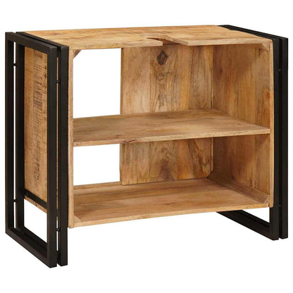 Armadio sottolavello con porta Marrone Legno di mango massello