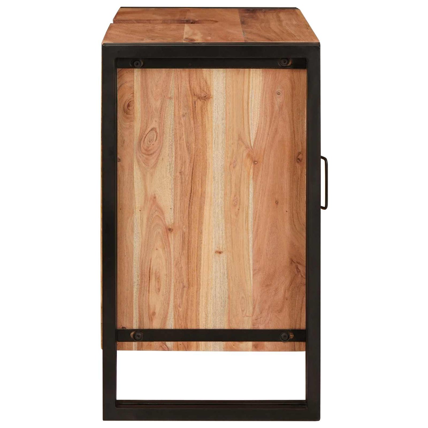 Armadio sottolavello con porta Marrone Legno di Acacia Massello | homemem39