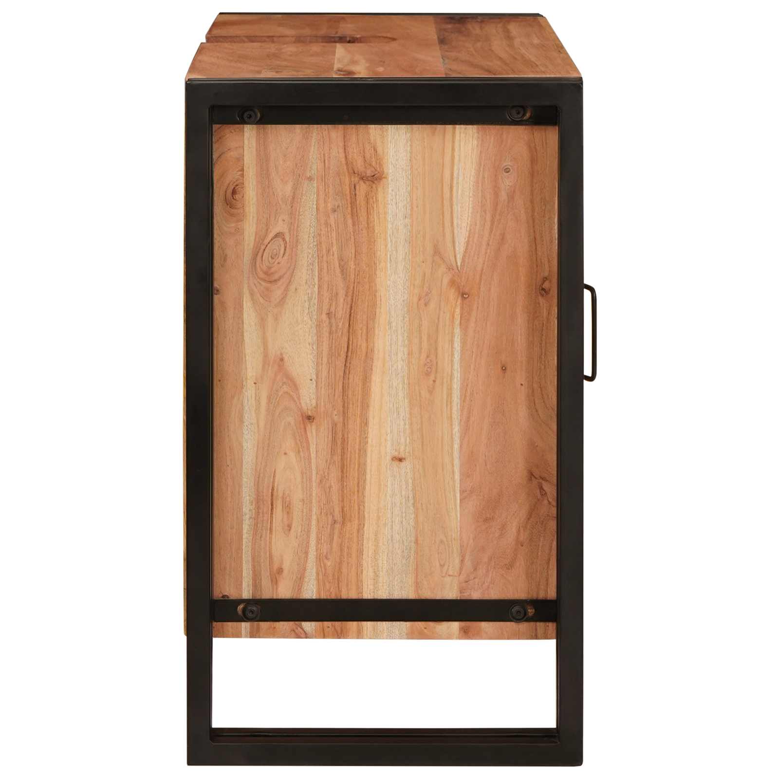 Armadio sottolavello con porta Marrone Legno di Acacia Massello | homemem39