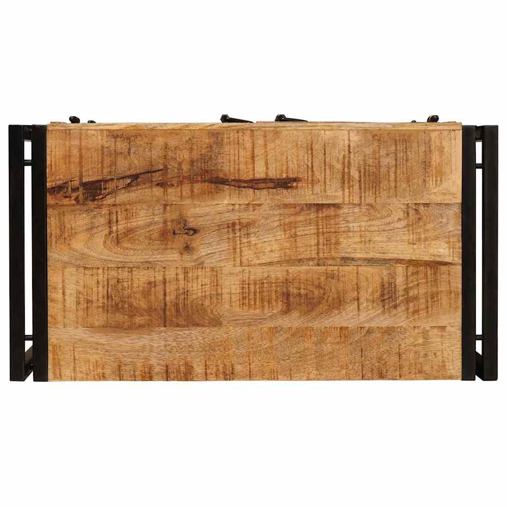 Armadio da Notte Marrone Legno di mango solido e grezzo | homemem39