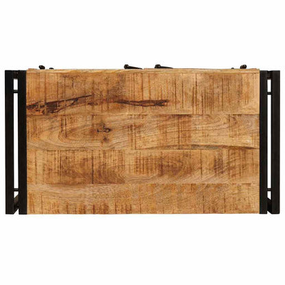 Armadio da Notte Marrone Legno di mango solido e grezzo | homemem39