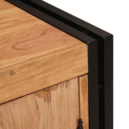 Armadio da Notte Marrone legno massello di acacia | homemem39