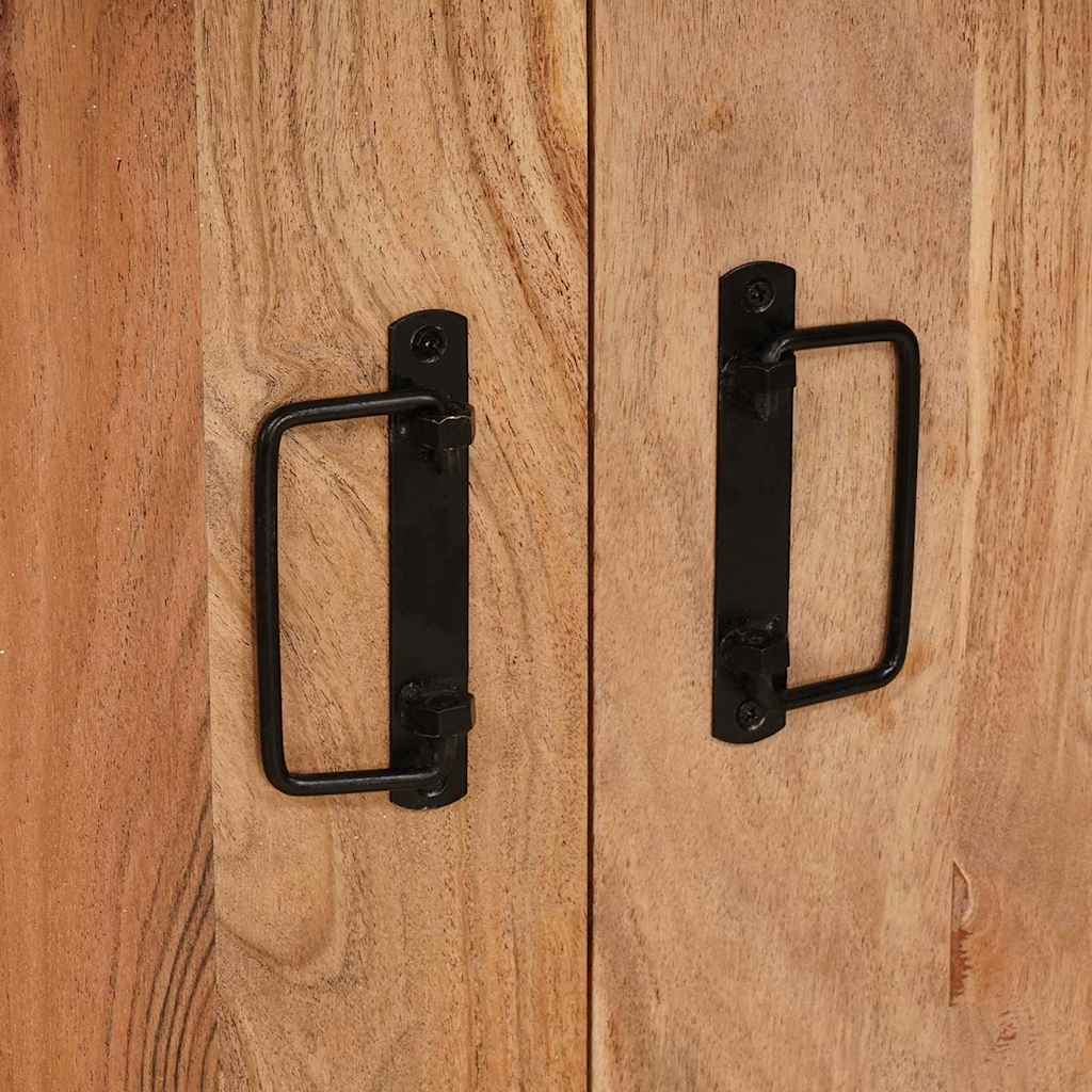 Armadio da Notte Marrone legno massello di acacia | homemem39