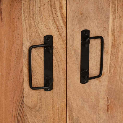 Armadio da Notte Marrone legno massello di acacia | homemem39