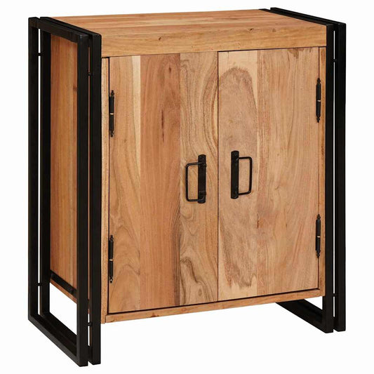 Armadio da Notte Marrone legno massello di acacia | homemem39