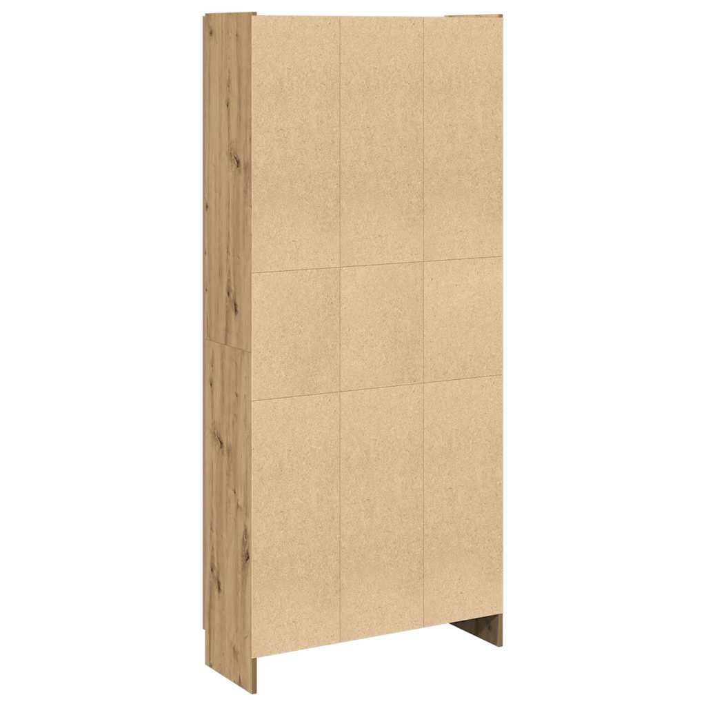 Credenza Alta Rovere Artigianale 82,5x30,5x185 cm in Truciolato | homemem39