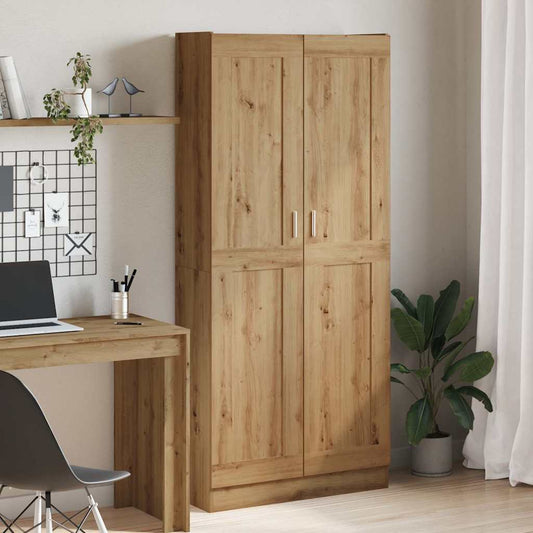 Credenza Alta Rovere Artigianale 82,5x30,5x185 cm in Truciolato | homemem39