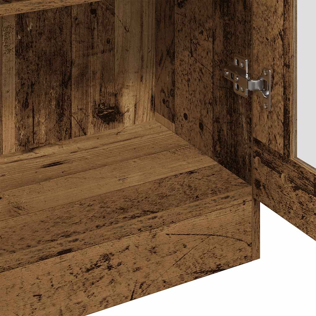Credenza Alta Legno Antico 82,5x30,5x150 cm in Truciolato | homemem39