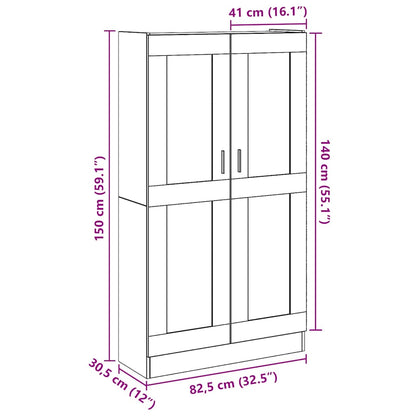 Credenza Artisan Rovere 82,5x30,5x150 cm Legno ingegnerizzato | homemem39